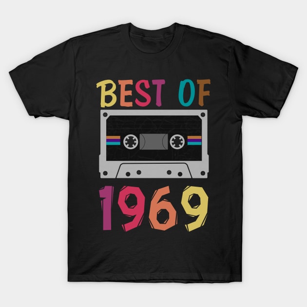 50th Birthday Shirt For Men & Woman - 1969 T-Shirt - Gift For 50 Years Olds - Vintage 1969 Tee - 50 B-Day Shirts- Retro Cassette 1969 T-Shirt by Rosomyat